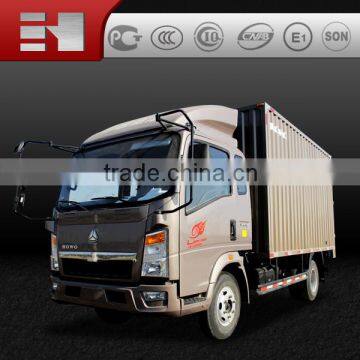 SINOTRUK howo high standard 2 axles van truck for sale