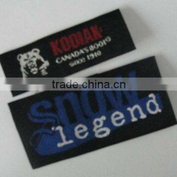 high quality woven label for casual clothes