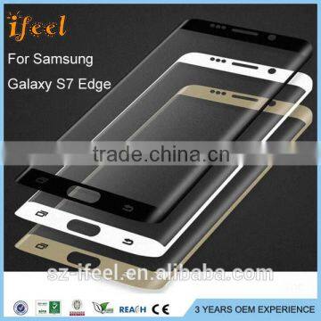 2016 Full Cover For 3D Curved Tempered glass For Samsung galaxy s7 edge screen protector                        
                                                Quality Choice