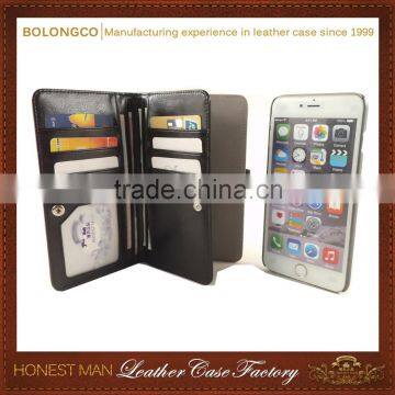 Compatible Brand Custom Super Quality Detachable Wallet Leather Case For Galaxy S5