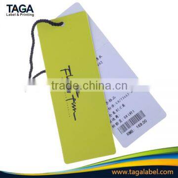 Customized High Quality White Cardboard Printed Tags