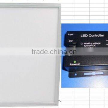 43W 600mm*600mm Color temperature adjustable led panel light+ 2channel touch dimmer+power supply