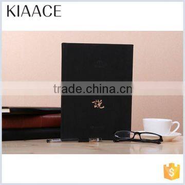 Black color leather paper creative covers for notebook