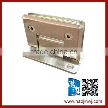 HJ-106 Made in china stainless steel bathroom glass clamp/Cheap and quality stainless steel bathroom glass clamp