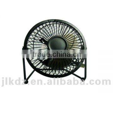 6 inch black usb mini laptop desk fan