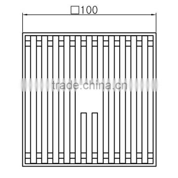 100mm floor drain with chrome drain Reticular bathtub floor drain shower room drain