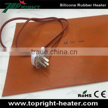 flexible silicone band heater with cable silicone rubber heater drum heater electric chair heater