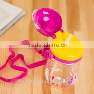 2016 Wholesale Sports Plastic Water Bottle With Straw/Unique Drink Bottle Bpa Free photo-2