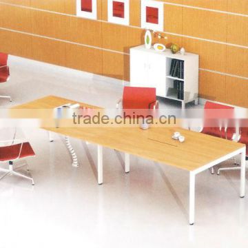 SUNRISE--A040 simple design office conference table furniture with Wood desktop and steel frame manufacturer in guangzhou