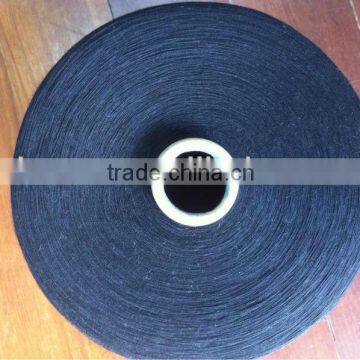 16s black polyester 40d lycra core spun yarn