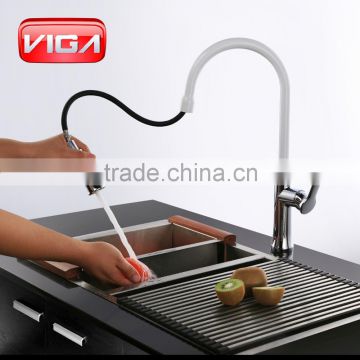 White and Chrome Color Sink Faucet Kitchen Faucets Pull Out Kitchens Faucet