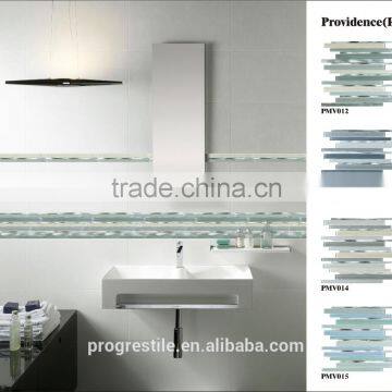 color crystal aluminum mosaic tile, kitchen design mosaic wall tile (PMV012-015)