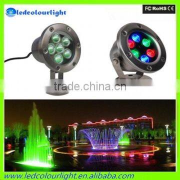 IP68 Stainless steel led underwater light, 12v RGB pool fountain light