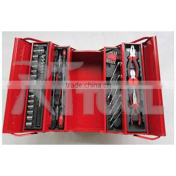 61pcs Hand Tool Set For Home Use(Pliers,Bits,Screwdrivers knife and so on)