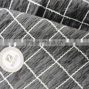 Jacquard Fabric Grid Style Cotton Crepe photo-3