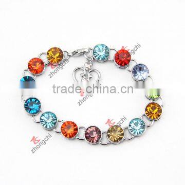 Fashion Girls Alloy Chains Bracelets with Crystal for Love Gifts (CBC50805)