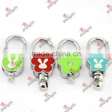 Enamel Rabbit Metal Key Rings Parts Accessories (KR15121439)