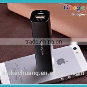 Guoguo Promotion Mini Ultra Slim Colorful Portable Travel Rohs Power Bank 2200mAh for Iphone,samsumg