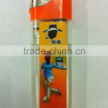 Fashionable electronic lighter with soccer printing,DQ-520,high quality product