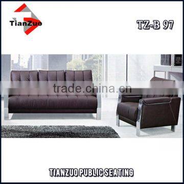 Office PU leather modern reception sofa