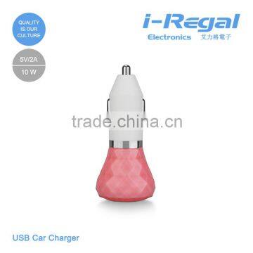 New arrival universal car cell phone chargers dual usb car charger