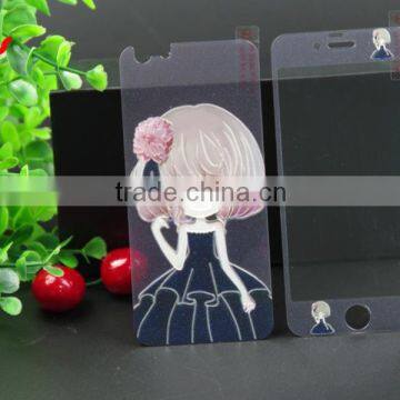 Ultra Thin 0.3mm 9h Hardness 2.5d 99% Transparency for Iphone 6 Luminous Glass Anti Glare Screen Covers