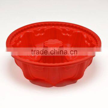 FDA Food Grade Microwave Safe Non Stick Big Deep Fluted Bundt Pumpkin Bpa Free Large Round Silicone Flan Cake Mould photo-6