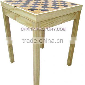 High Quality TRADITIONAL NATURAL WOOD Chess Table