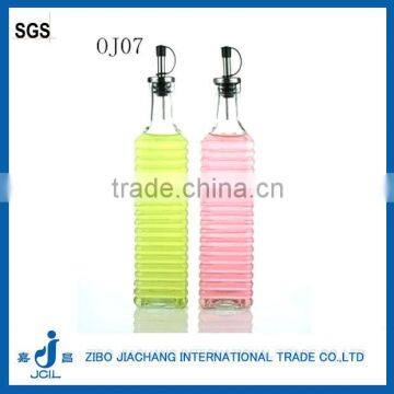 Square oil and vinegar spray bottles glass for cooking