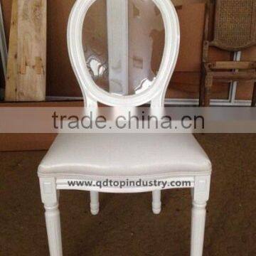 Solid Wood White Louis Chair