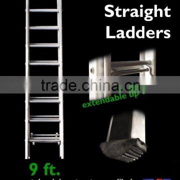 Aluminium 3 Section Straight Ladders 9 Ft.