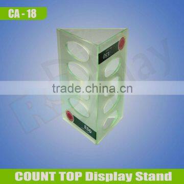 Unique acrylic menu display stand