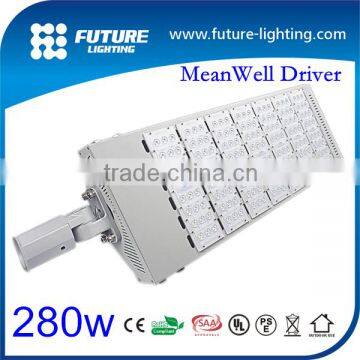 280W great power lighting MeanWell Driver Epistar Area Parking Lot LED Pole Lights