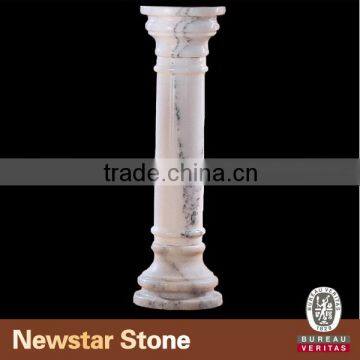 Newstar natural white marble pillar