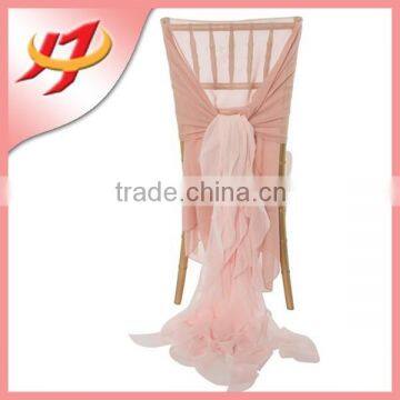 Chiffon Fabric Chair Covers For Wedding Banquet decoration