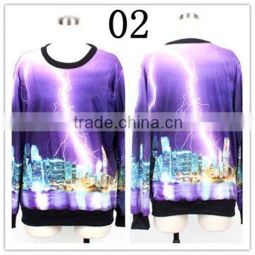 Digital Print Galaxy Space Top T Shirt Hoodie Sweatshirt