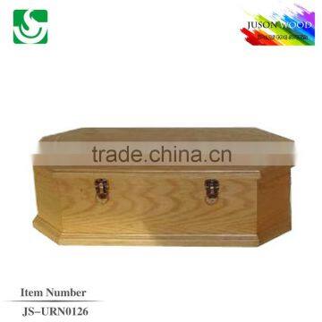 JS-URN126 Good Price Cheap Solid Wood Baby Coffin