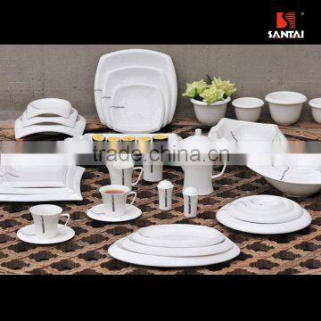 Hot selling new designed super white dinnerware