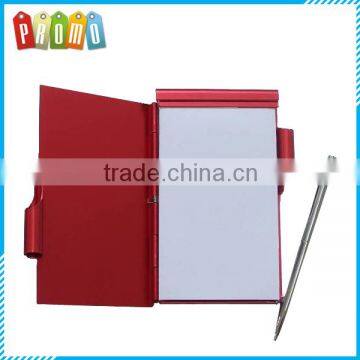 Promotional Mini 50 sheets Metal Notebook with pen