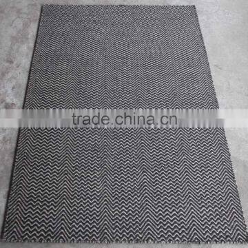 hand woven flat weave wool and bamboo silk rugs