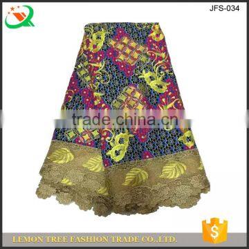 African guipure lace fabrics mix super wax hollandaise new wax lace fabric