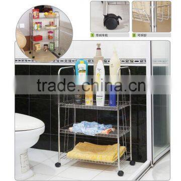 2015 stainless steel storage 4 tier shelf