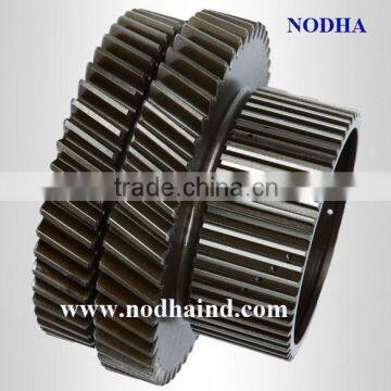 Helical gear with double row, custom made gear, special helical gear