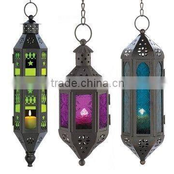 colorful glass arabic lanterns,Wholesale decorative arabic metal lanterns,Hanging lamp lanterns,green lanterns