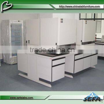 Commercial Dental Lab Furniture C-frame Steel Wood Workstation for Sale