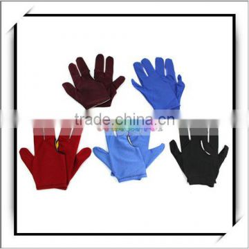 Wholesale! 10pcs Pool Snooker 3 Fingers Billiard Gloves -J7415