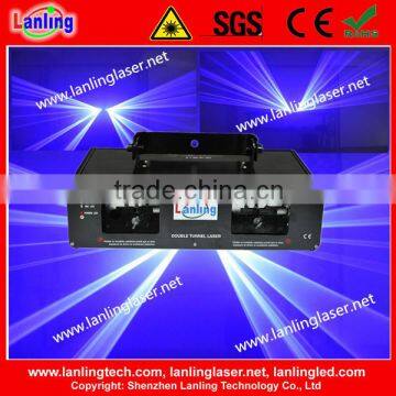 Double Tunnels Blue beam laser lighting