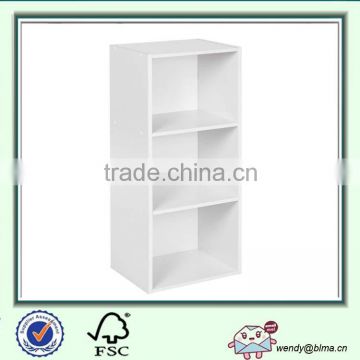 White Wooden Storage Cube System Bookcase Unit Cupboard Cabinet Shelfing Display