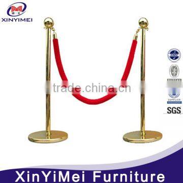 Hot selling Polished Rope Barrier Stand Stanchion