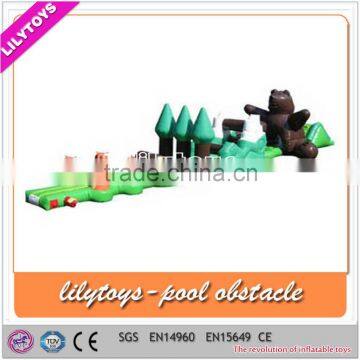 Fashion inflatable pool obstacle, hot inflatable obstacle for kids